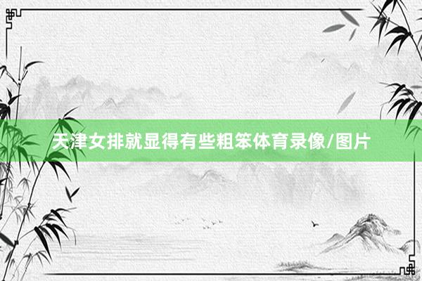 天津女排就显得有些粗笨体育录像/图片