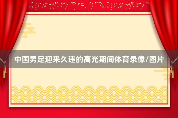 中国男足迎来久违的高光期间体育录像/图片