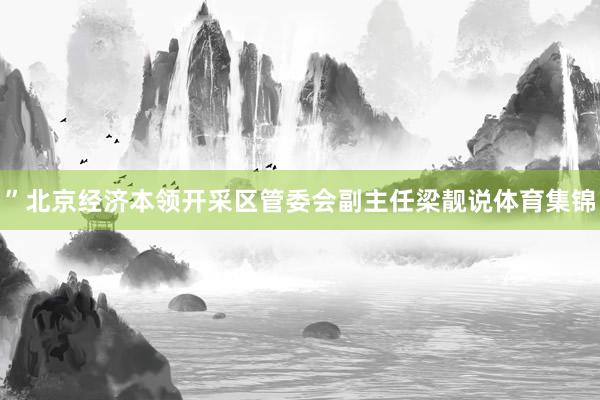 ”北京经济本领开采区管委会副主任梁靓说体育集锦