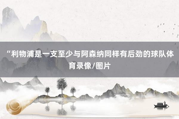 “利物浦是一支至少与阿森纳同样有后劲的球队体育录像/图片