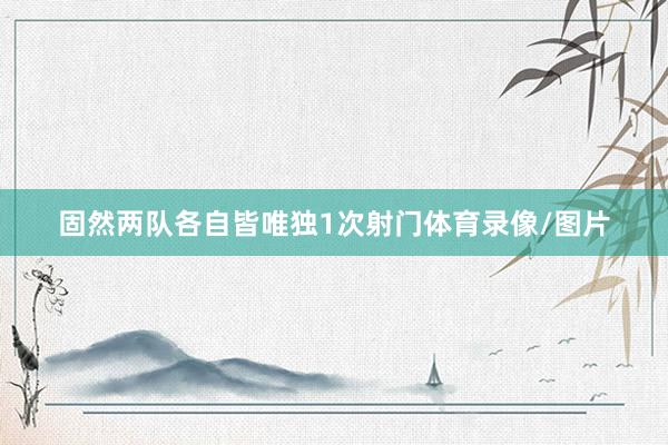 固然两队各自皆唯独1次射门体育录像/图片