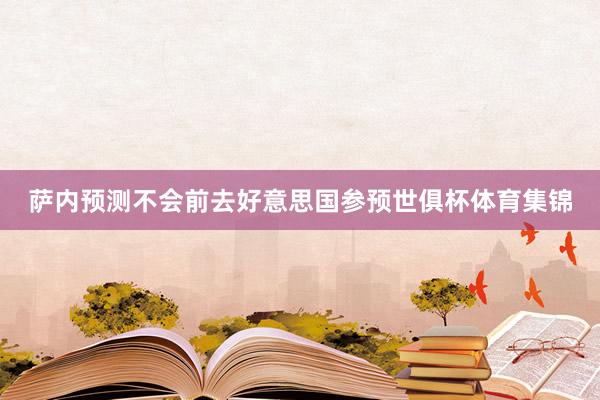 萨内预测不会前去好意思国参预世俱杯体育集锦