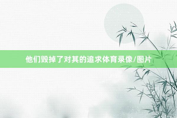 他们毁掉了对其的追求体育录像/图片