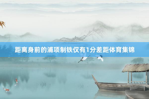 距离身前的浦项制铁仅有1分差距体育集锦