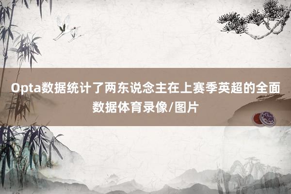 Opta数据统计了两东说念主在上赛季英超的全面数据体育录像/图片