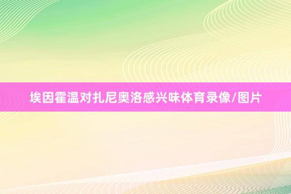 埃因霍温对扎尼奥洛感兴味体育录像/图片