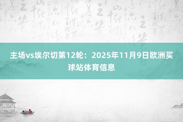 主场vs埃尔切 第12轮:2025年11月9日欧洲买球站体育信息