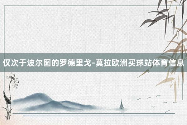 仅次于波尔图的罗德里戈-莫拉欧洲买球站体育信息